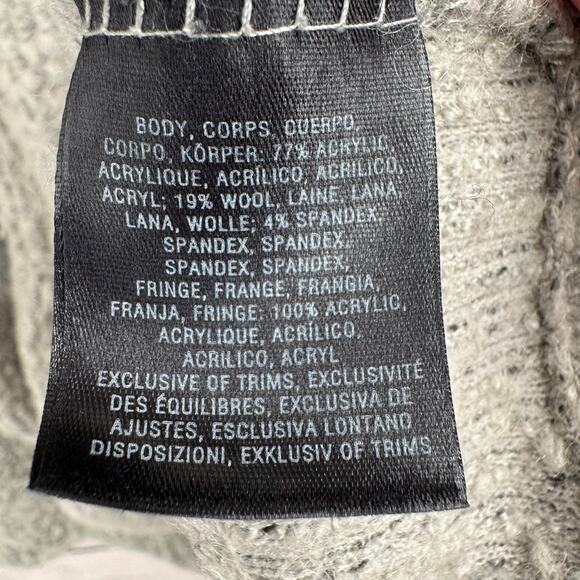 Angel of the North Anthropologie Cowl Neck Wool Blend Sweater Womens M Gray - Picture 9 of 13